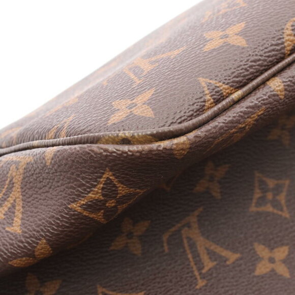 Louis Vuitton Neverfull Cerise Red Tote Bag Leather Brown - Picture 5 of 6